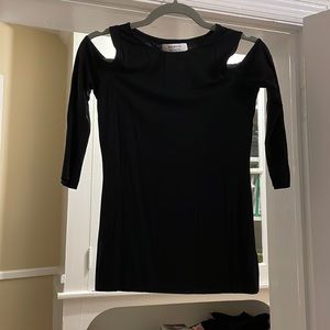 Bailey 44, Black cold shoulder top XS
